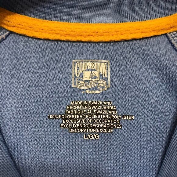 Cooperstown Collection MLB Milwaukee‎ Brewers Jersey Large - Picture 4 of 5